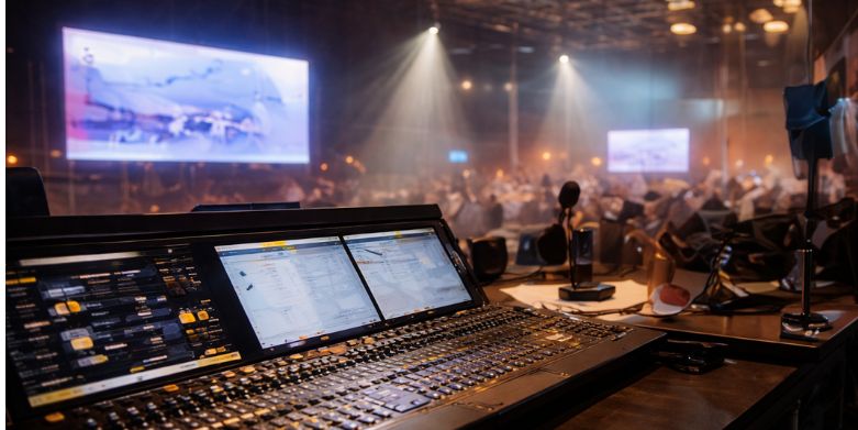 Veranstaltungstechnik in Stuttgart mit professioneller Ton- und Lichtregie für Firmenevents