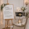 Audio Gästebuch Hochzeit mit Retro Telefon, Staffelei Anleitung und Dekoration mieten
