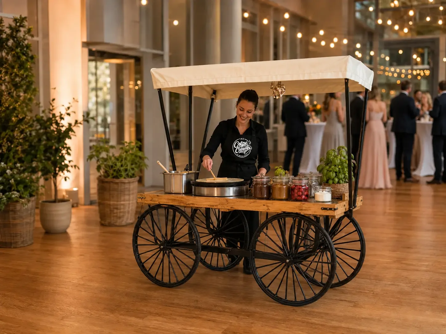 The Crêpe Crew Marktwagen für Sommerfeste, Hochzeiten und Veranstaltungen
