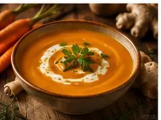 Karotten-Ingwer-Suppe – Weihnachtsmarkt Catering