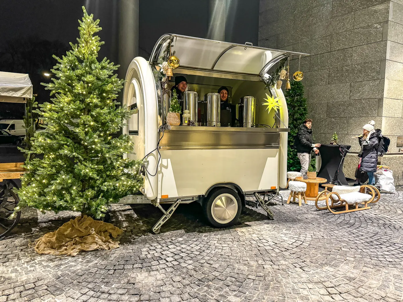 BuddyStar-Wagen der Crêpe Crew bei einer Firmenweihnachtsfeier
