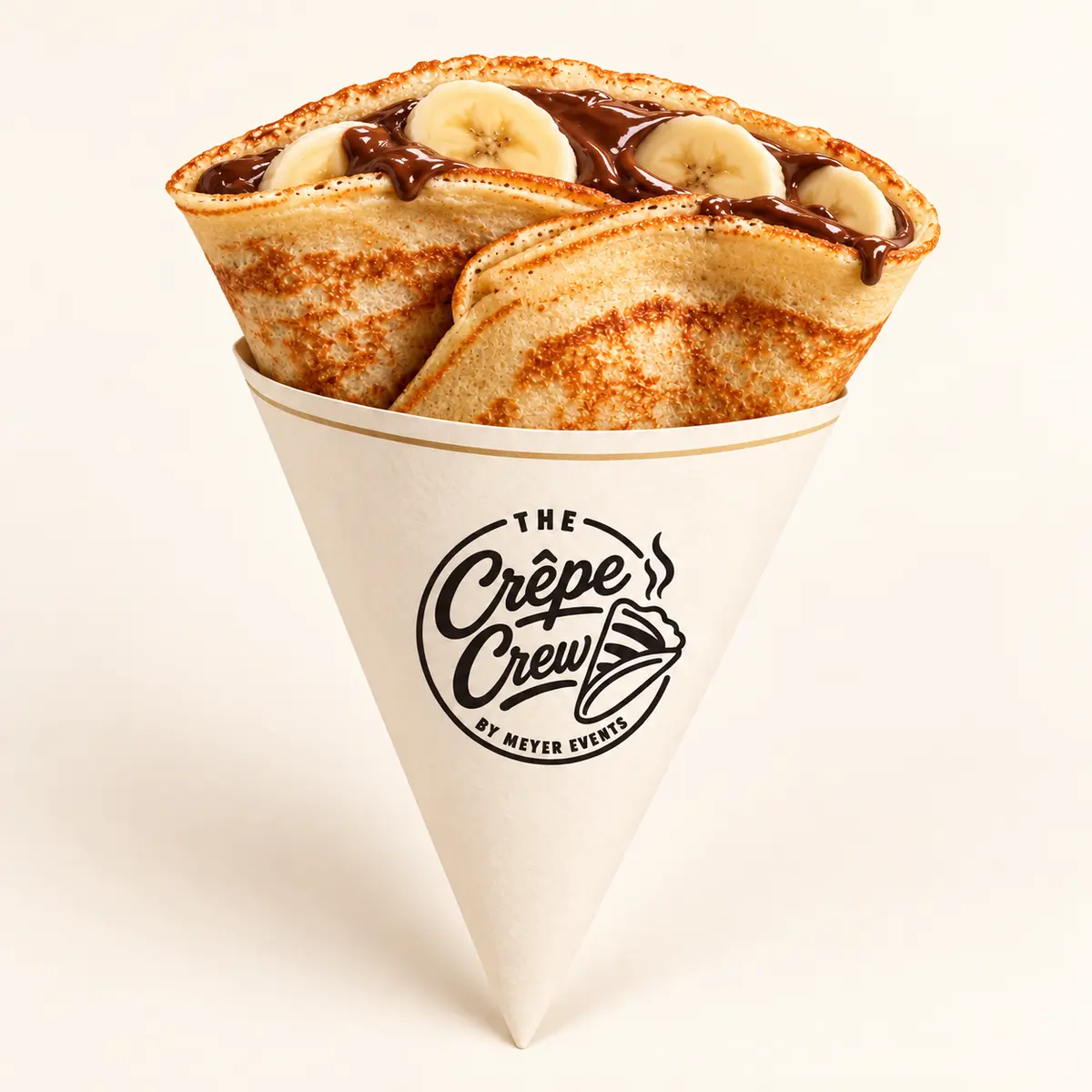Frischer Crêpe mit Nutella und Banane von The Crêpe Crew